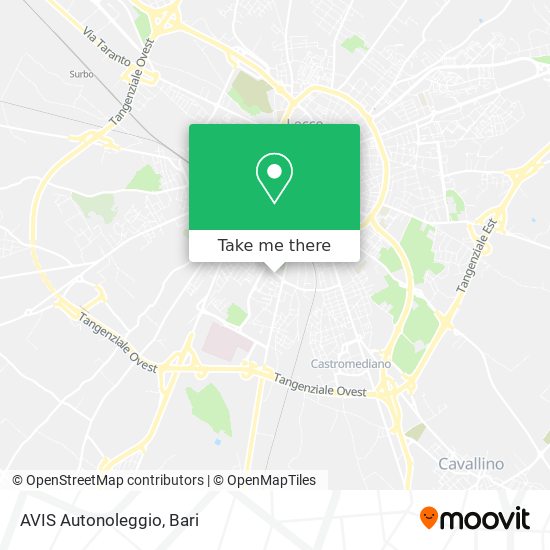 AVIS Autonoleggio map