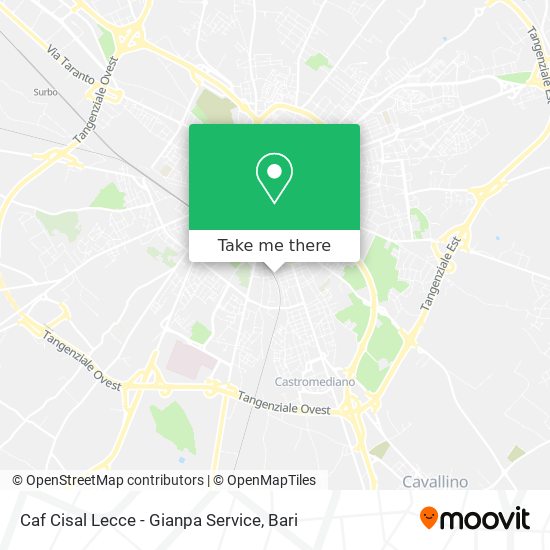 Caf Cisal Lecce - Gianpa Service map
