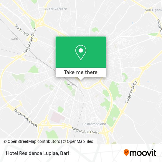 Hotel Residence Lupiae map