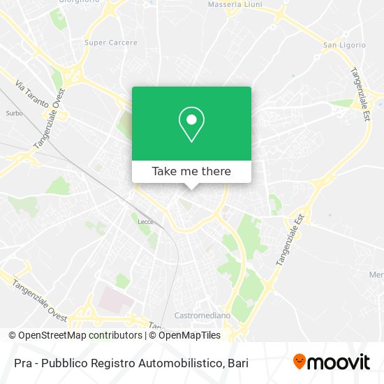 Pra - Pubblico Registro Automobilistico map