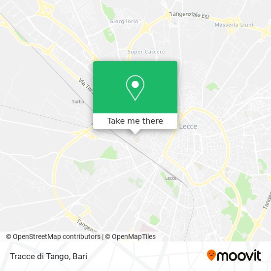 Tracce di Tango map