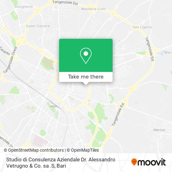 Studio di Consulenza Aziendale Dr. Alessandro Vetrugno & Co. sa .S map