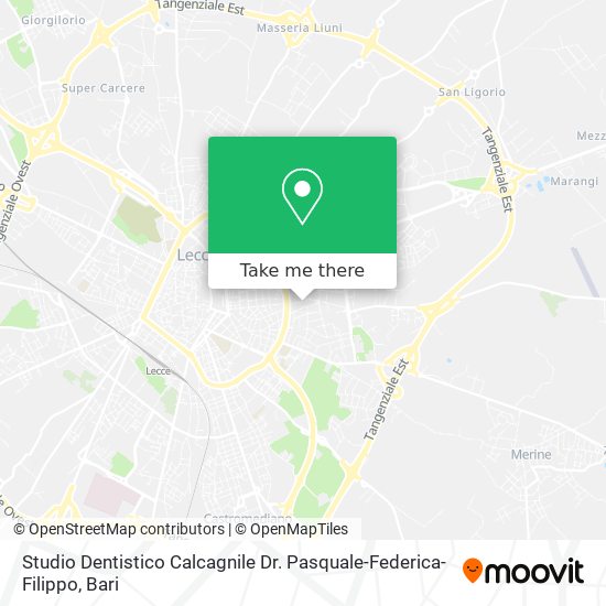 Studio Dentistico Calcagnile Dr. Pasquale-Federica-Filippo map