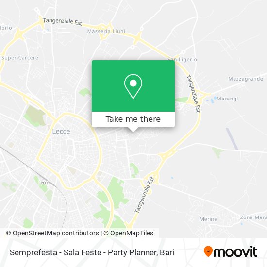 Semprefesta - Sala Feste - Party Planner map