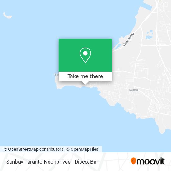 Sunbay Taranto Neonprivèe - Disco map