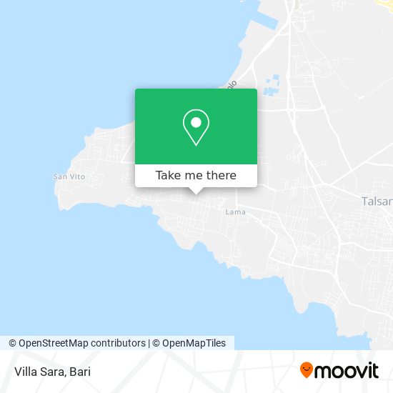 Villa Sara map