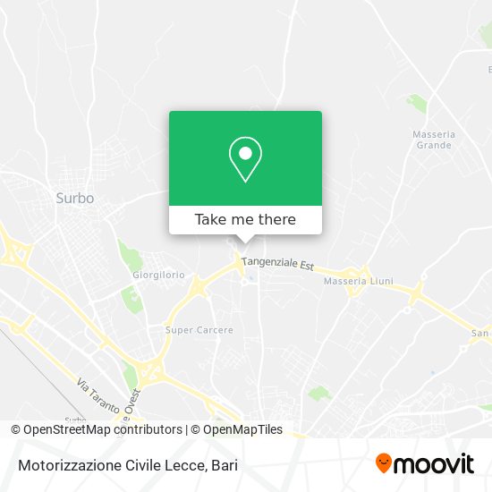 Motorizzazione Civile Lecce map