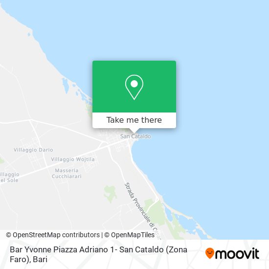 Bar Yvonne Piazza Adriano 1- San Cataldo (Zona Faro) map
