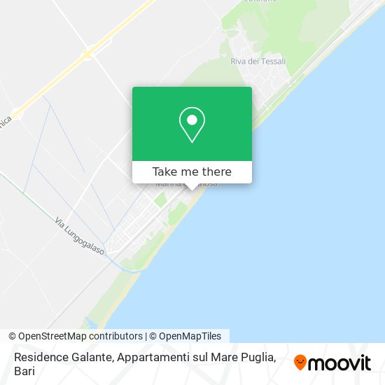 Residence Galante, Appartamenti sul Mare Puglia map