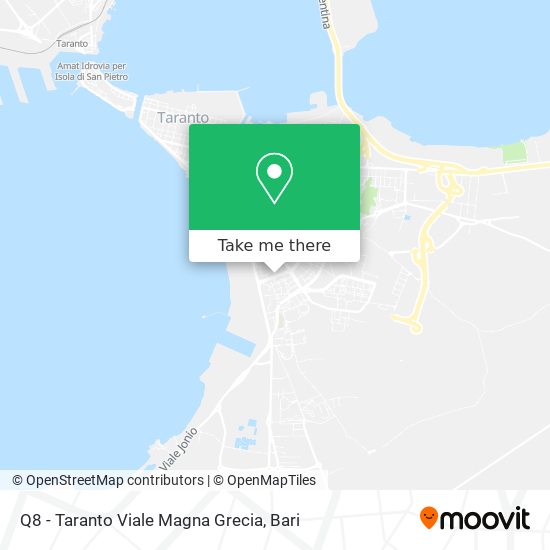 Q8 - Taranto Viale Magna Grecia map