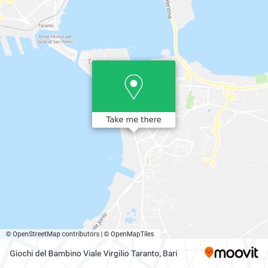 Giochi del Bambino Viale Virgilio Taranto map