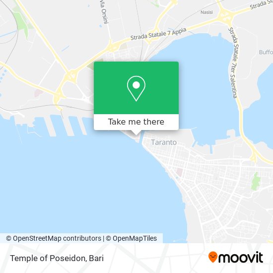 Temple of Poseidon map