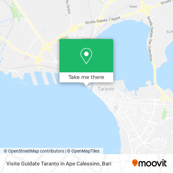 Visite Guidate Taranto in Ape Calessino map