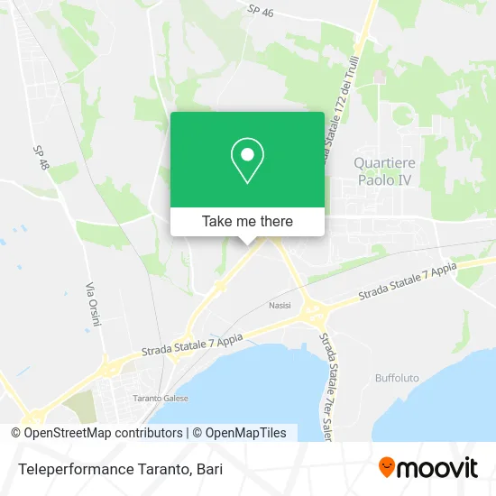 Teleperformance Taranto map