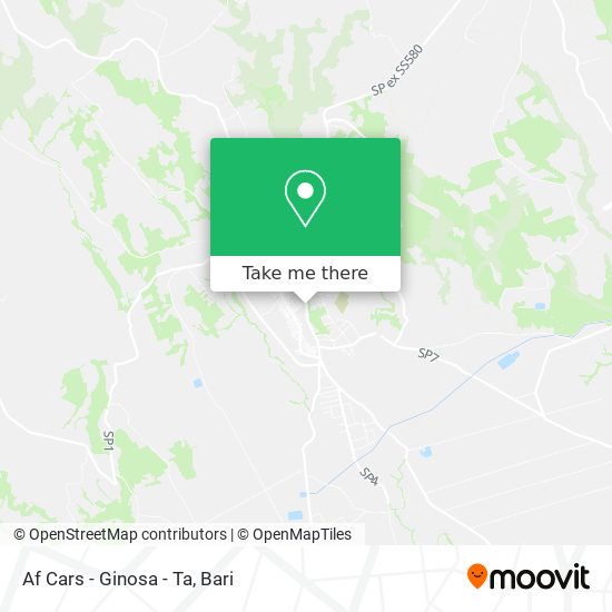 Af Cars - Ginosa - Ta map