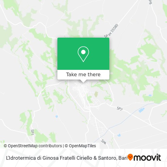 L'Idrotermica di Ginosa Fratelli Ciriello & Santoro map