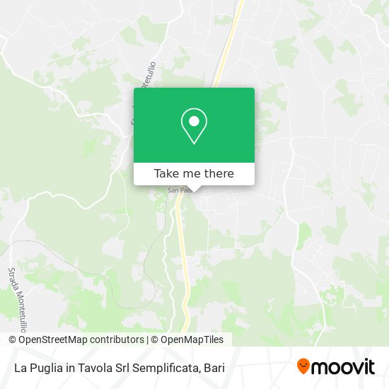 La Puglia in Tavola Srl Semplificata map