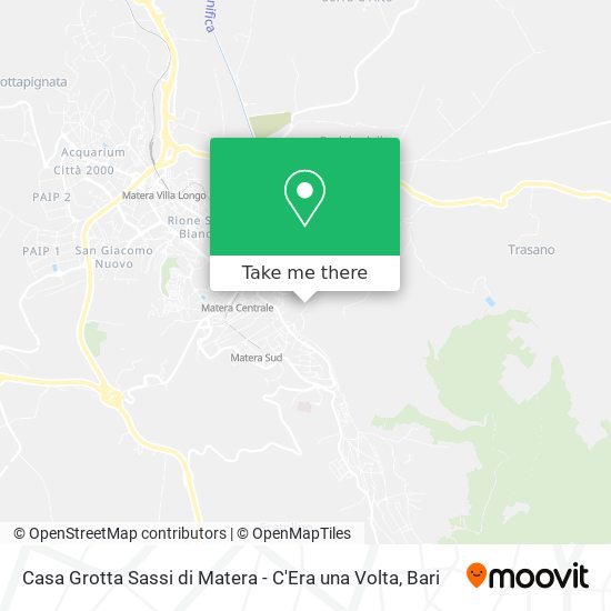 Casa Grotta Sassi di Matera - C'Era una Volta map