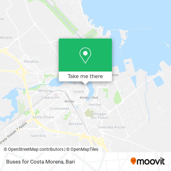 Buses for Costa Morena map