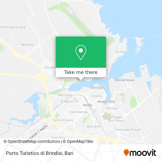 Porto Turistico di Brindisi map