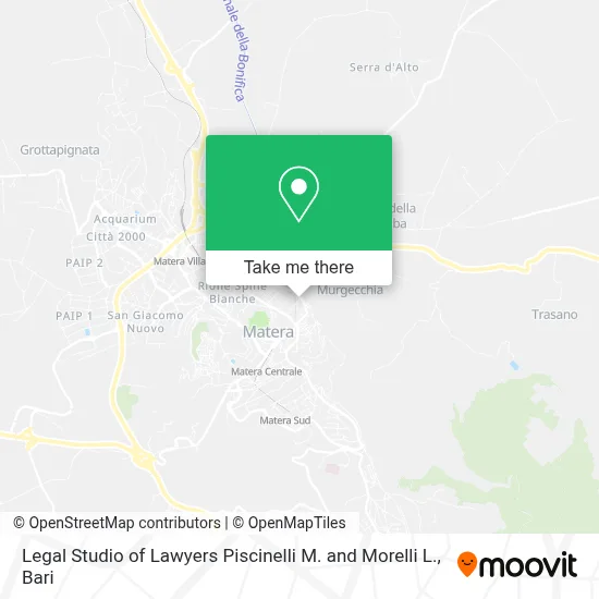 Legal Studio of Lawyers Piscinelli M. and Morelli L. map
