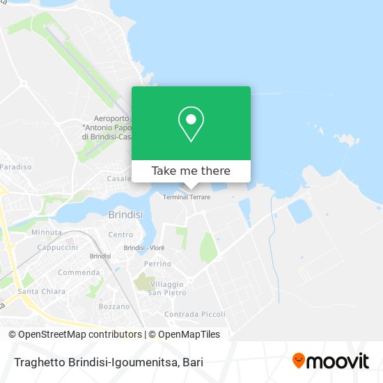 Traghetto Brindisi-Igoumenitsa map