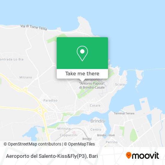 Aeroporto del Salento-Kiss&Fly(P3) map