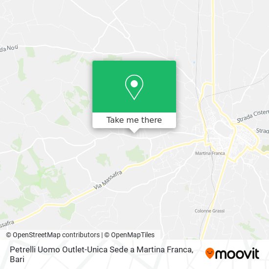 Petrelli Uomo Outlet-Unica Sede a Martina Franca map