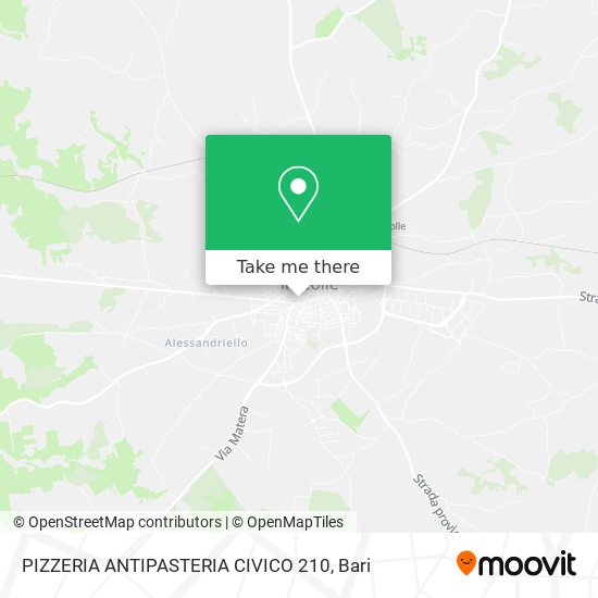 PIZZERIA ANTIPASTERIA CIVICO 210 map
