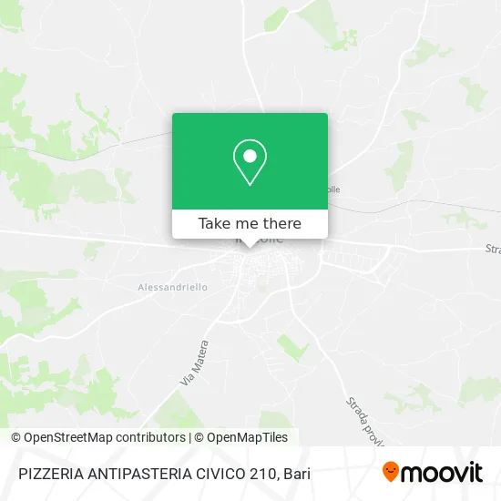 Pizzeria Antipasteria Civico 210 map