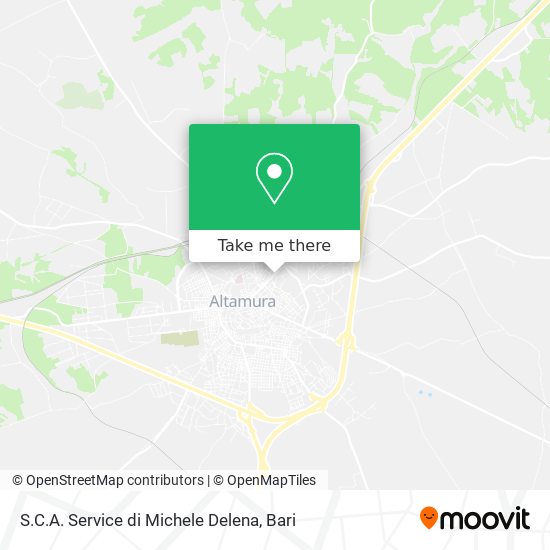 S.C.A. Service di Michele Delena map
