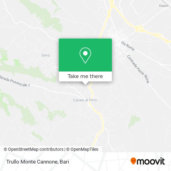 Trullo Monte Cannone map
