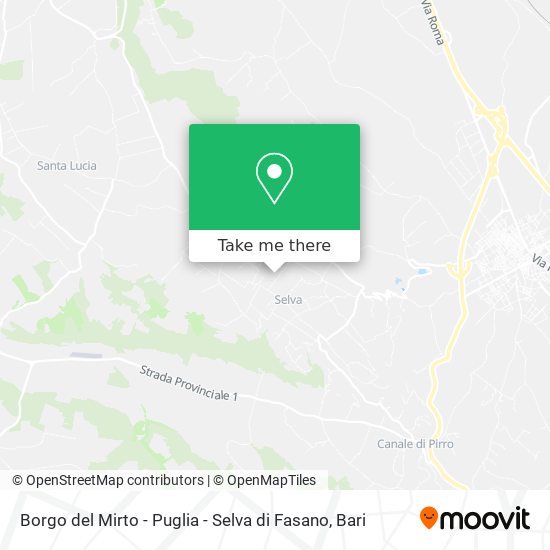 Borgo del Mirto - Puglia - Selva di Fasano map