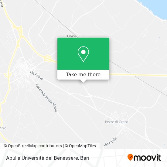 Apulia Università del Benessere map