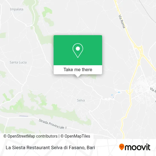 La Siesta Restaurant Selva di Fasano map