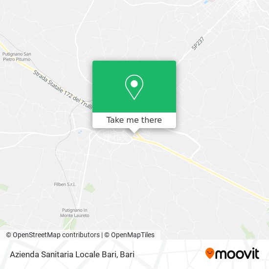 Azienda Sanitaria Locale Bari map