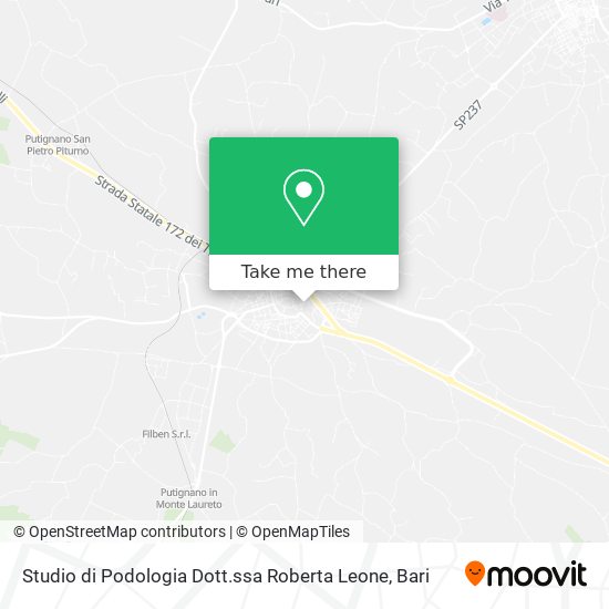 Studio di Podologia Dott.ssa Roberta Leone map