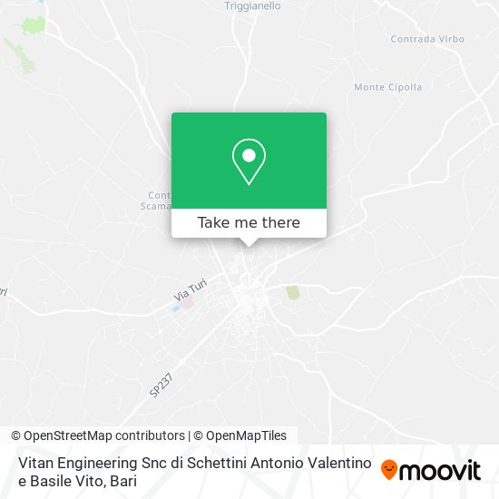 Vitan Engineering Snc di Schettini Antonio Valentino e Basile Vito map