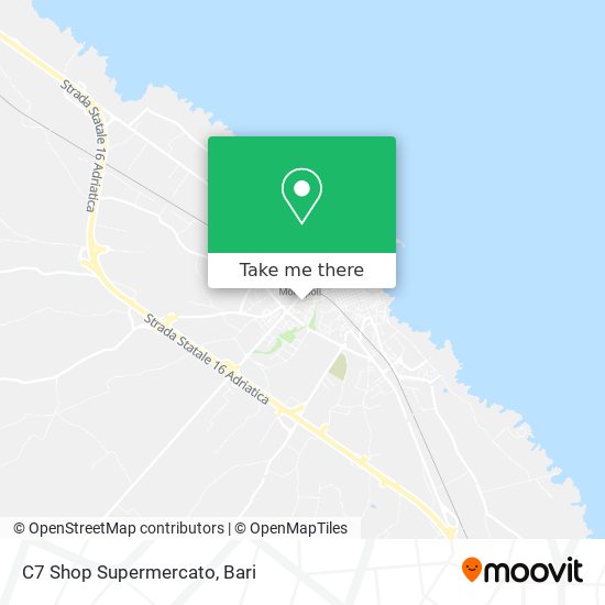 C7 Shop Supermercato map