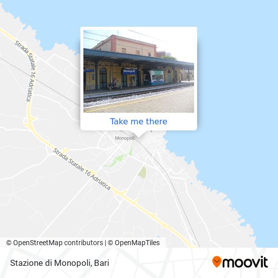 Stazione di Monopoli map