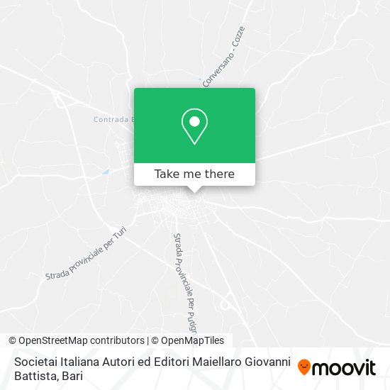 Societai Italiana Autori ed Editori Maiellaro Giovanni Battista map