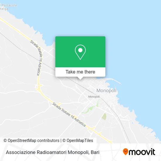 Associazione Radioamatori Monopoli map