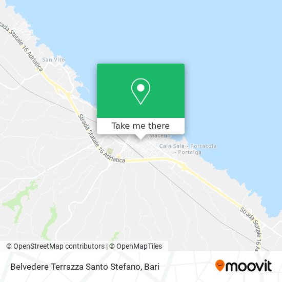 Belvedere Terrazza Santo Stefano map