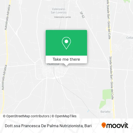 Dott.ssa Francesca De Palma Nutrizionista map