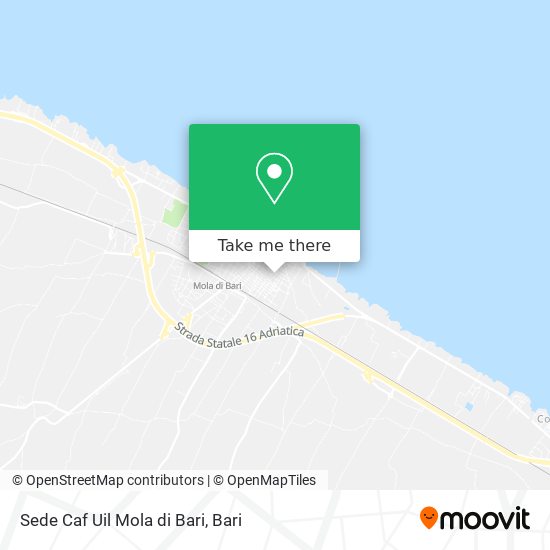 Sede Caf Uil Mola di Bari map