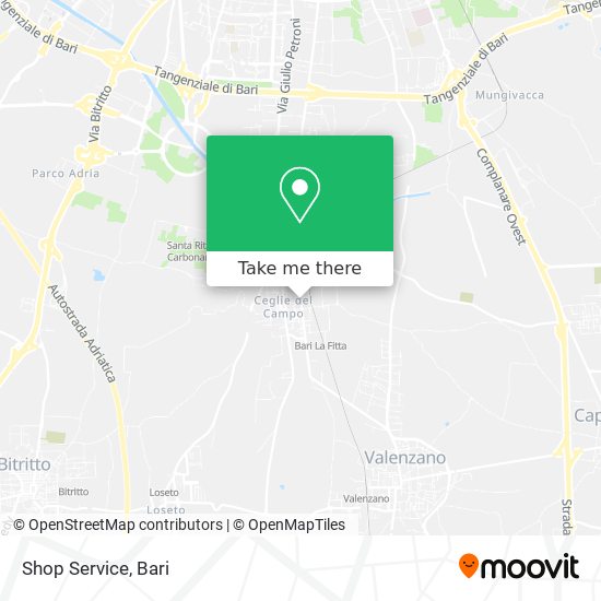 Shop Service map