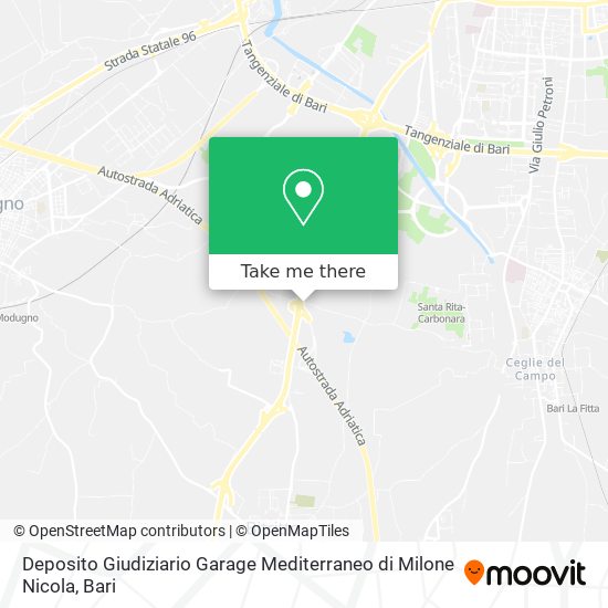 Deposito Giudiziario Garage Mediterraneo di Milone Nicola map