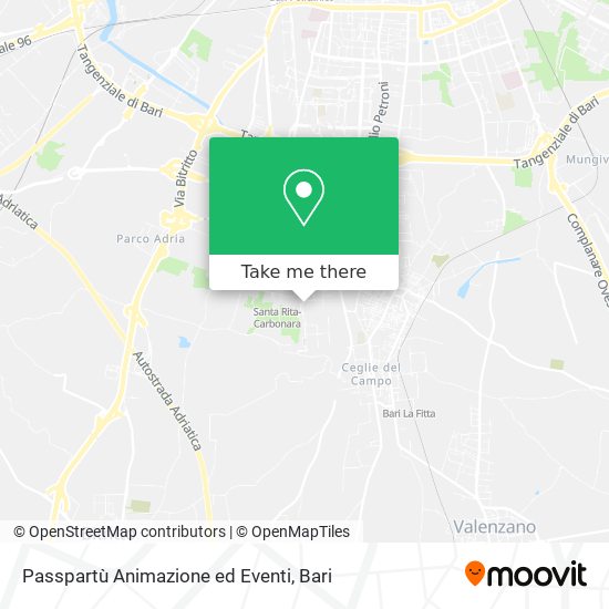 Passpartù Animazione ed Eventi map