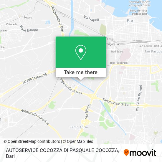 AUTOSERVICE COCOZZA DI PASQUALE COCOZZA map