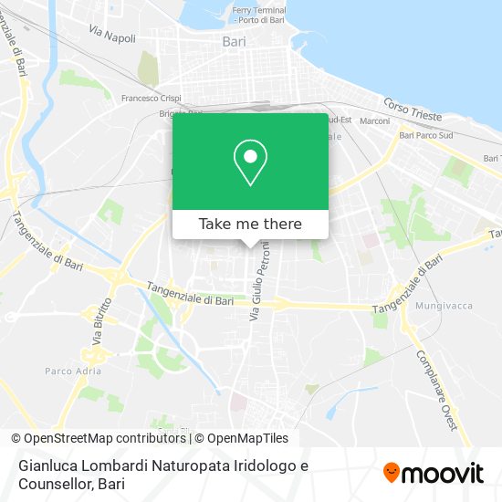 Gianluca Lombardi Naturopata Iridologo e Counsellor map
